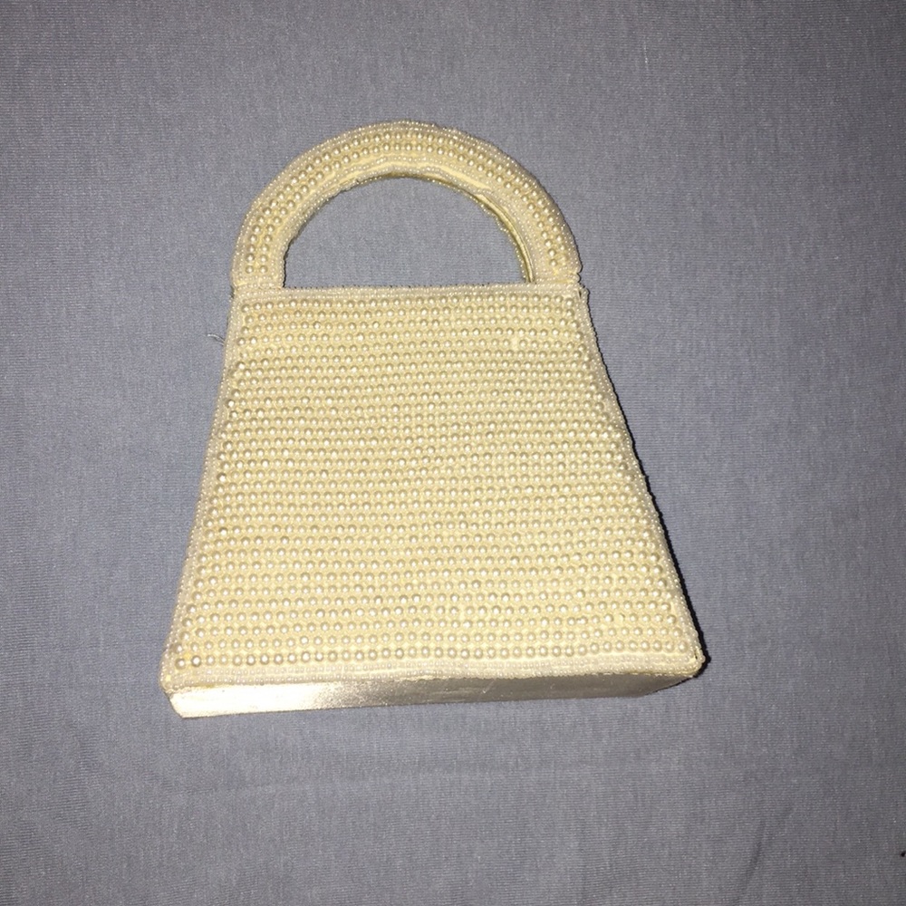 Faux Pearl Purse